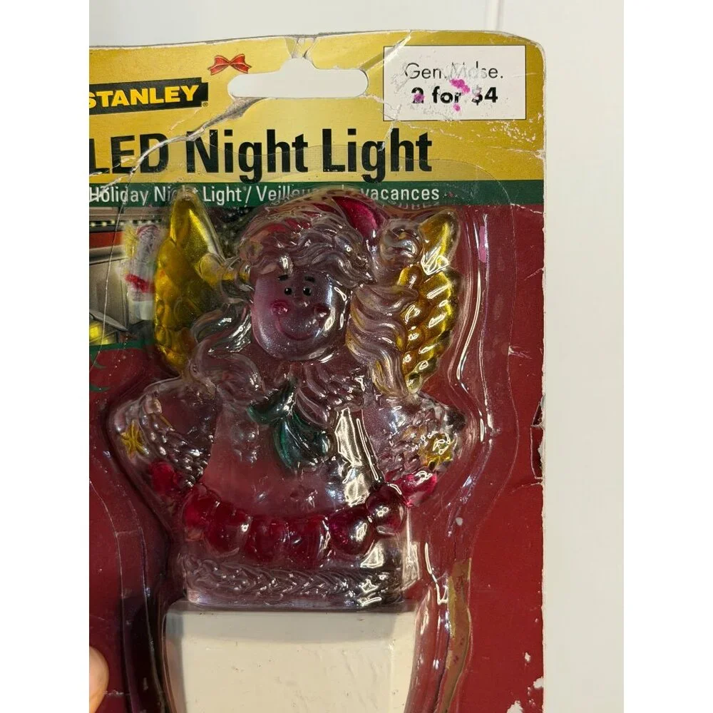 VTG Stanley LED Night Light Angel‎ Christmas Holiday Indoor Decor NIP Sealed
